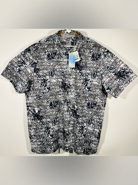 PUMA Men's Cloudspun Tropic Leaves Polo Golf Shirt XL King & Bear Golf Course